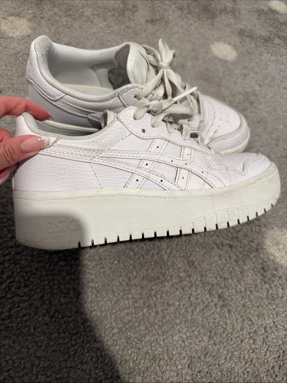 ASICS Women's White Platform Low-Top Sneakers